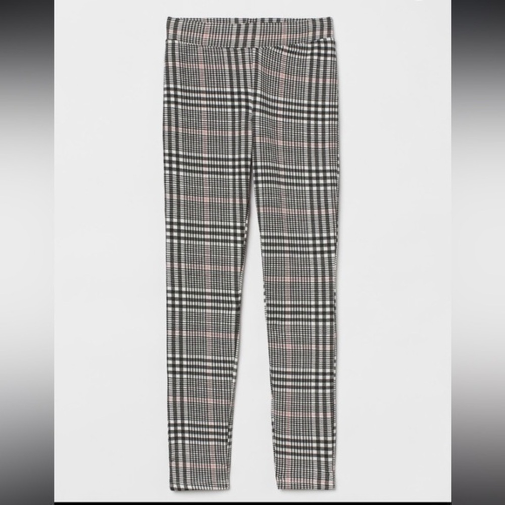 H&M plaid thick leggings